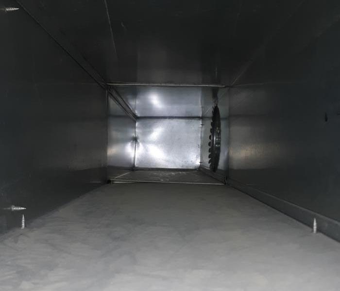 Clean duct work after Servpro cleaning