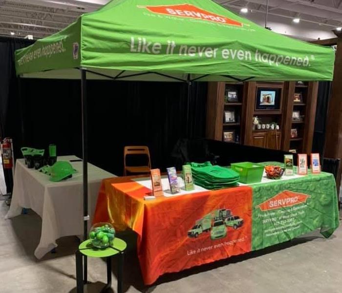 SERVPRO booth set up at Sioux Empire Home Show