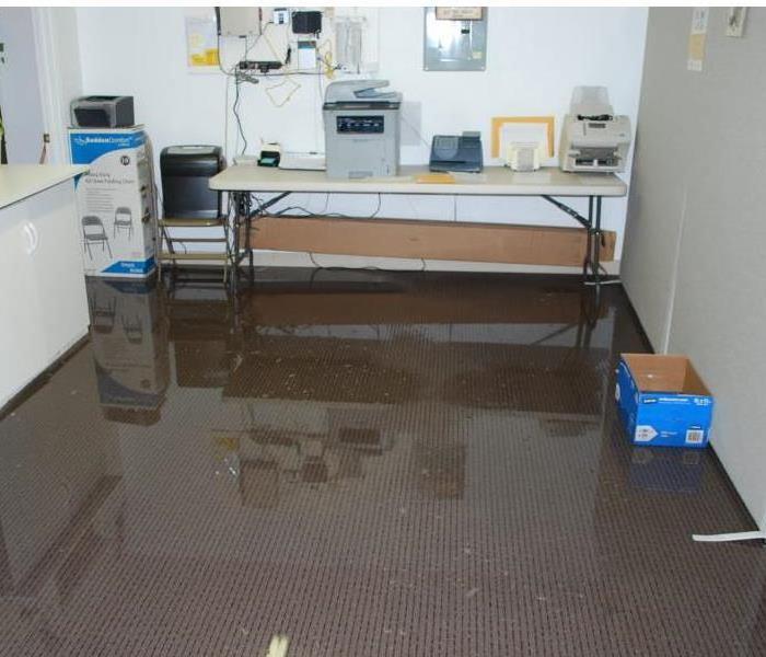 Flooded office space in Sioux Falls